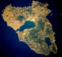 Lesbos ovenfra